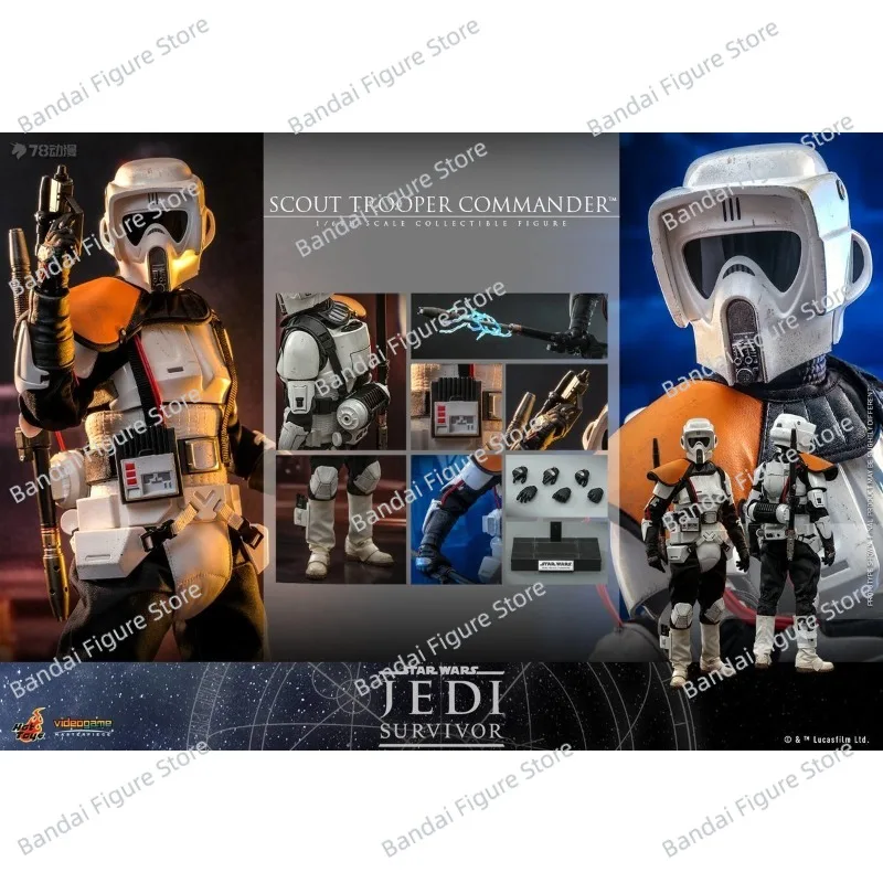 HOTTOYS HT 1/6 VGM53 STAR WARS JEDI SURVIVOR Scout Trooper Commander Man Figurka Akcji 12" Pełny Zestaw Kolekcja dla Fanów