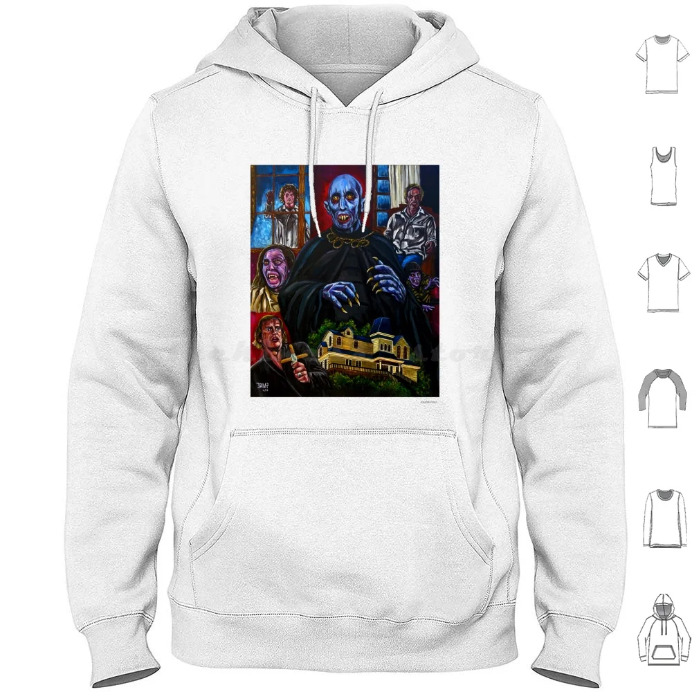 Lote de Salem (Stephen King) Sudadera con capucha de algodón de manga larga Salems Lot Stephen King Horror Vampiros Fan Art Barlow 1979