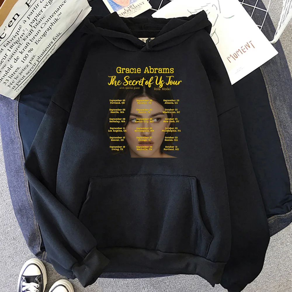 The Secret of Us Gracie Abrams Hoodies 2024 Tour MenWomen Winter Sweatshirts Hip Hop Streetwear Casual Graphic Printing Hoodie