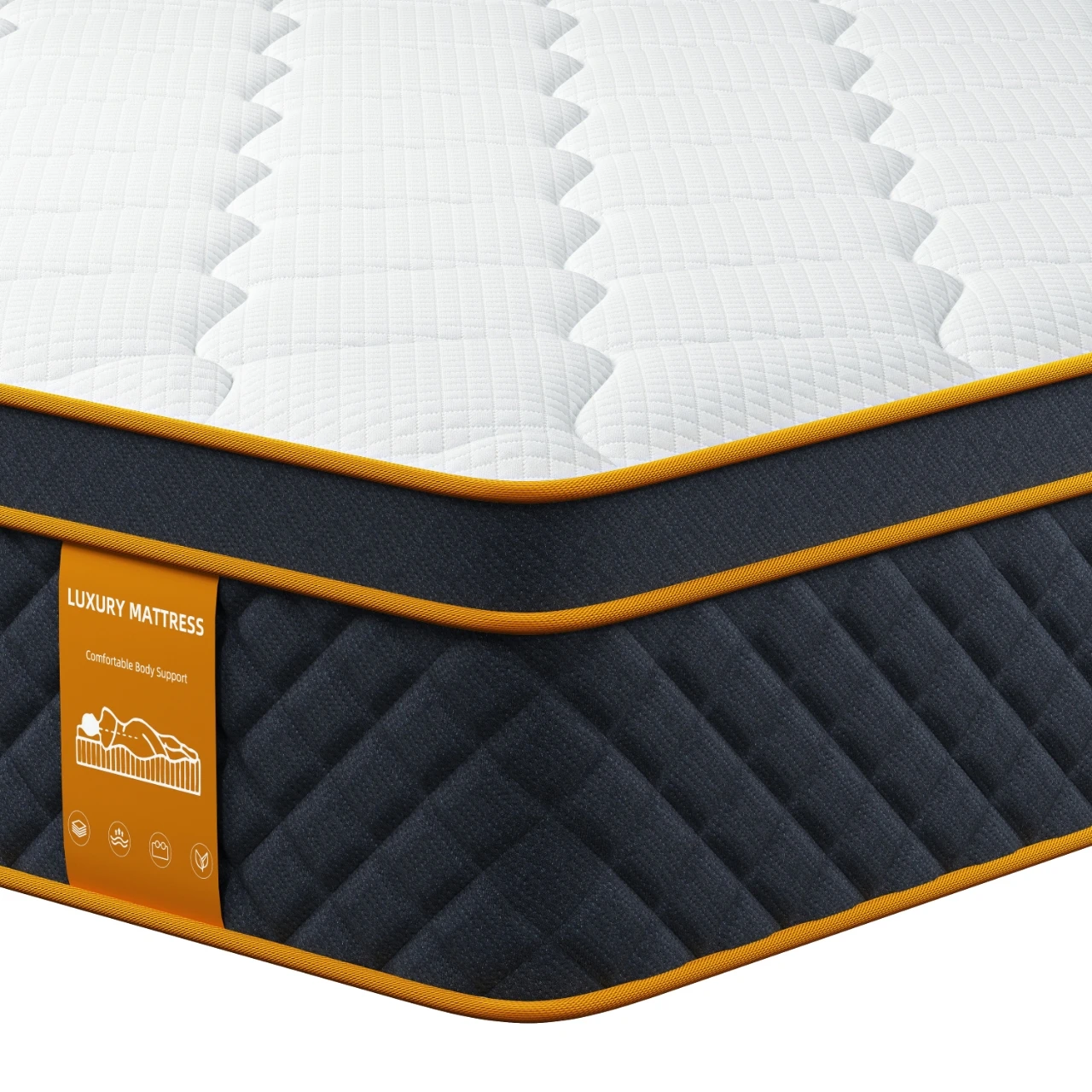 SKSBTF Pocket Spring Matras 90/120/140/160/180x200cm 25cm Dikke Memory Foam Matrassen Slapen Zoned Ondersteuning Dubbele Bed Matten