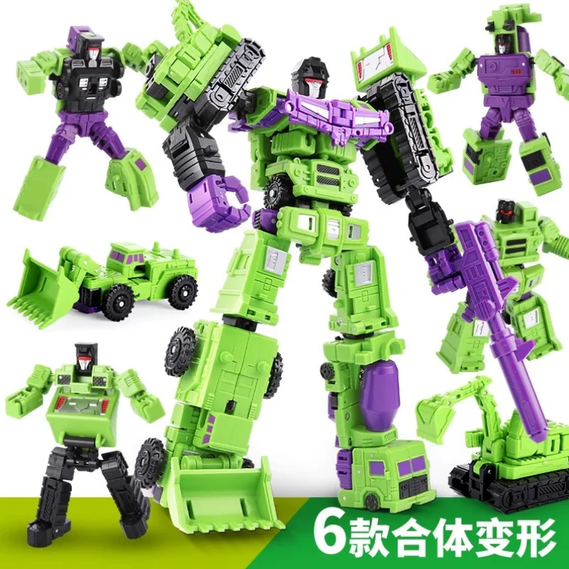 Dostępny Blokees Devastator Transformers Defender Wersja 123 Seria Zestaw Kombinacyjny Devastator Robot Pancerny Zabawki dla Dzieci Prezenty