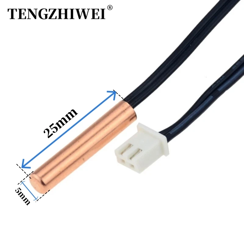 Air conditioning temperature sensor 5K 10K 15K 20K 50K 100K Air Conditioner Tube Sensor rubber head copper head