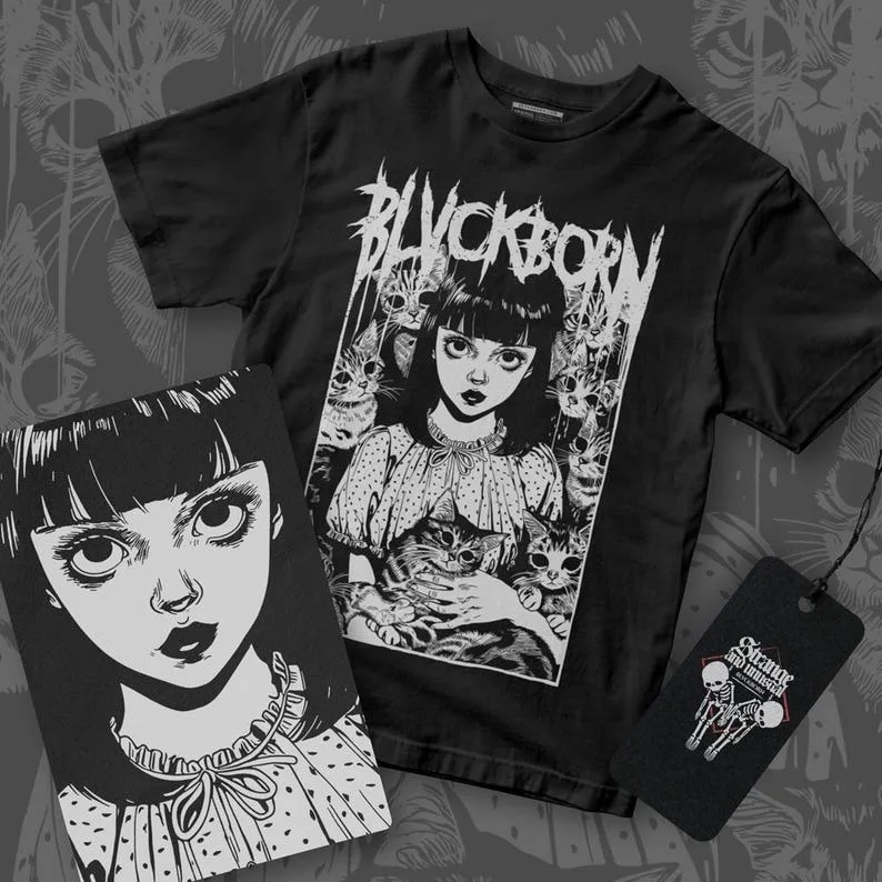 

Lady Meow cotton shirt All Size Unisex T-Shirt