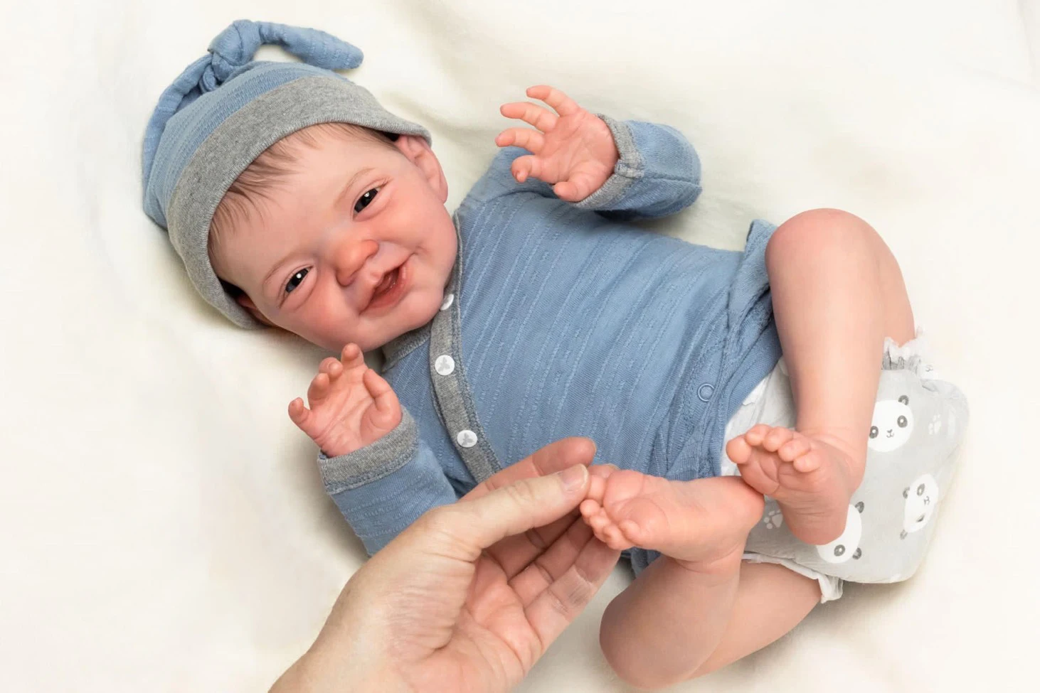 قطعة واحدة من دمية الأطفال حديثي الولادة مقاس 20 بوصة، دمية أطفال واقعية، دمية أطفال من الفينيل الناعم لحديثي الولادة، مع ملحقات للأطفال