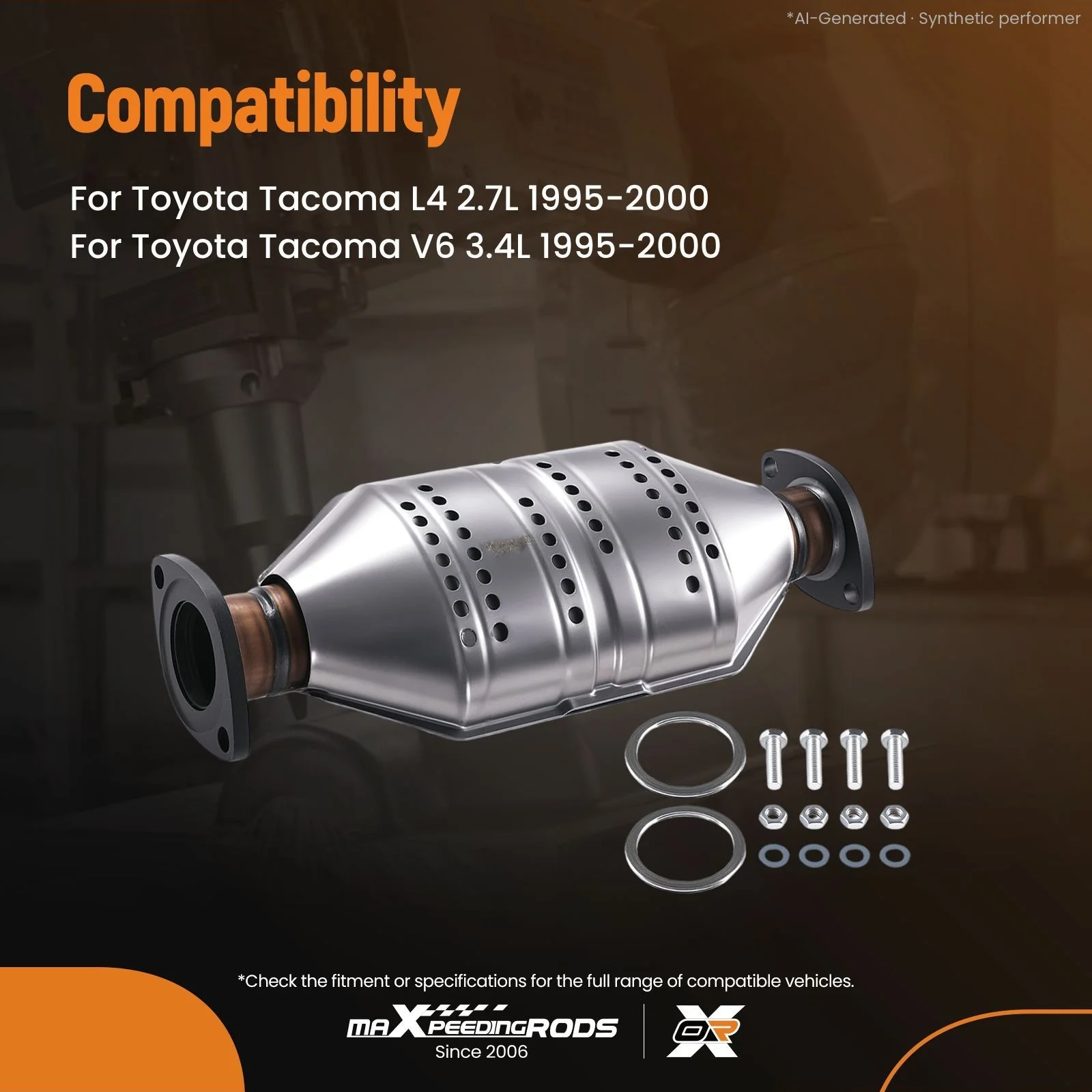 EPA & OBD-II Catalytic Converter for Toyota Tacoma 1995-2000 L4 2.7L V6 3.4L