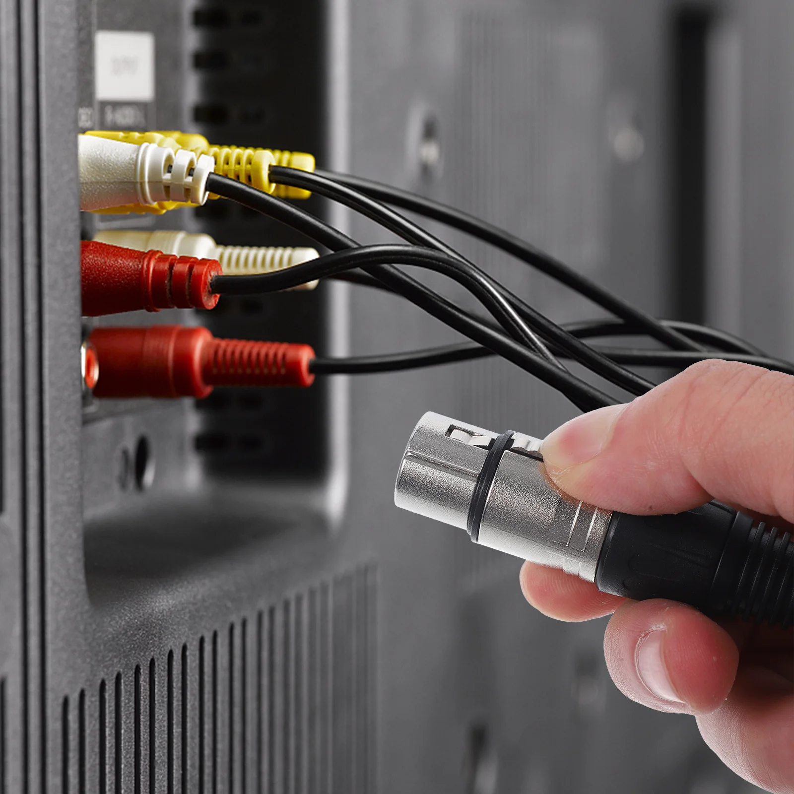 

Electric Audio Amplifier Xlr Splitter For Speaker Stereo Microphone Connection Professional Adapter Cable Household Audio