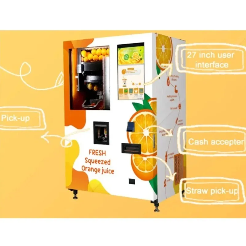 FL Customized Wholesale Anti Corrosion Orange Juice Vending Machine for Round Clock Commercial Running