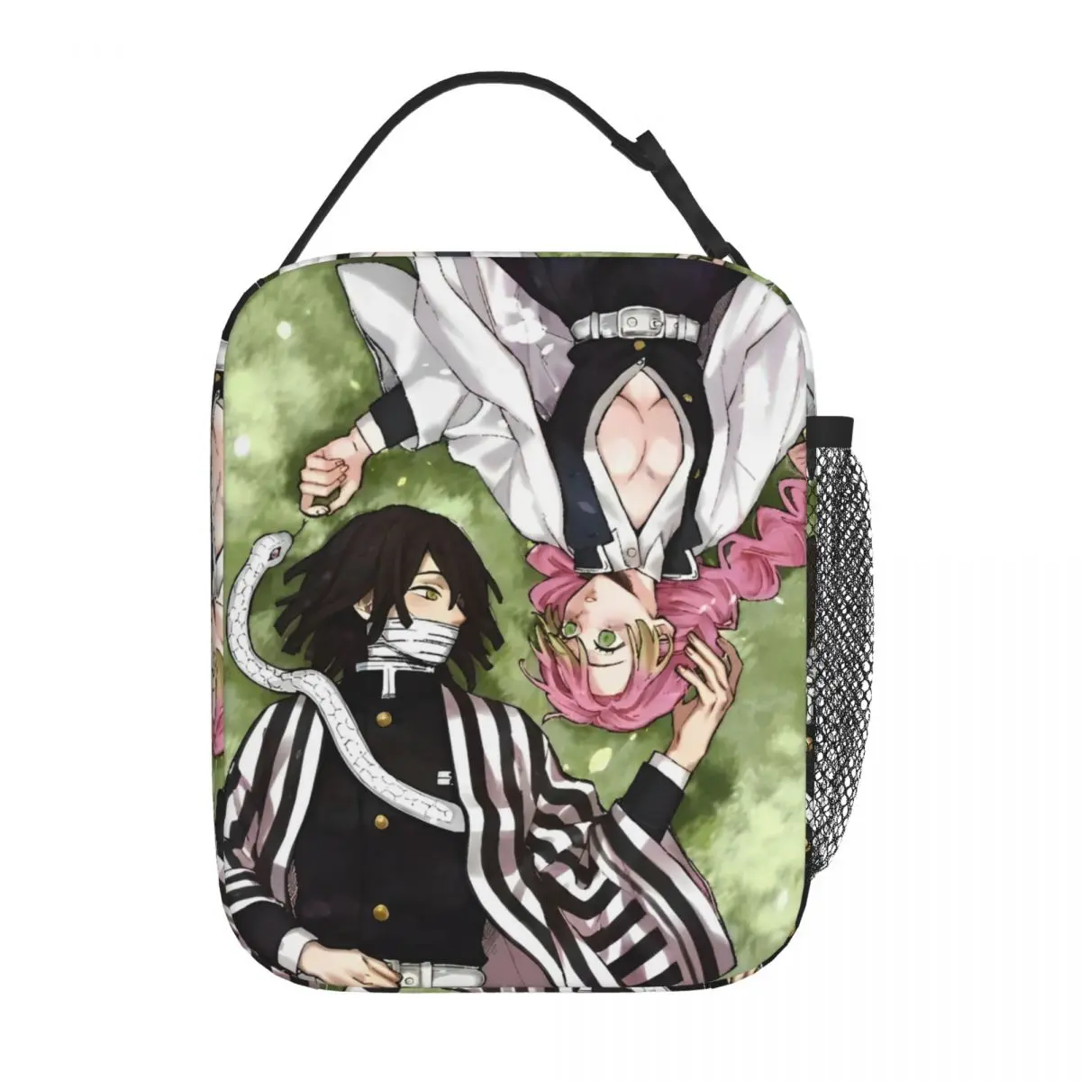 

Demons Slayers Insulated Lunch Bags Thermal Bag Meal Container Obanai Iguro Mitsuri Large Tote Lunch Box for Men Women Outdoor