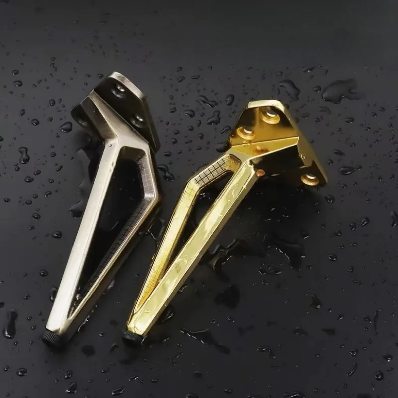 

4pcs Light Luxury Hardware Feet 18 Point Hollow Out Aluminum Alloy Material Furniture Support Legs Table Feet Table Legs Metal