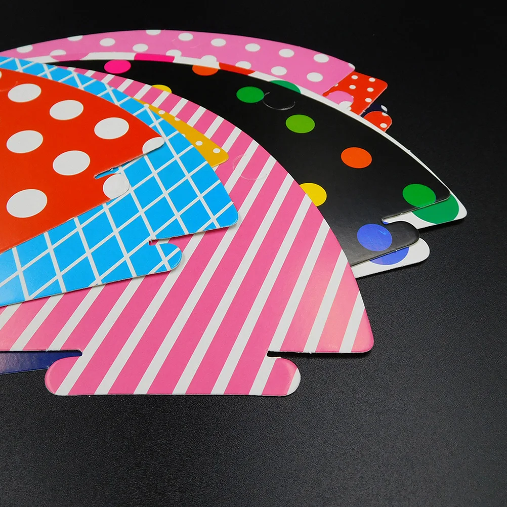 

11PCS/lot Colorful Baby Birthday Hat DIY Paper Hats Kids Birthday Wedding Christmas Supplies (Assorted Colors)