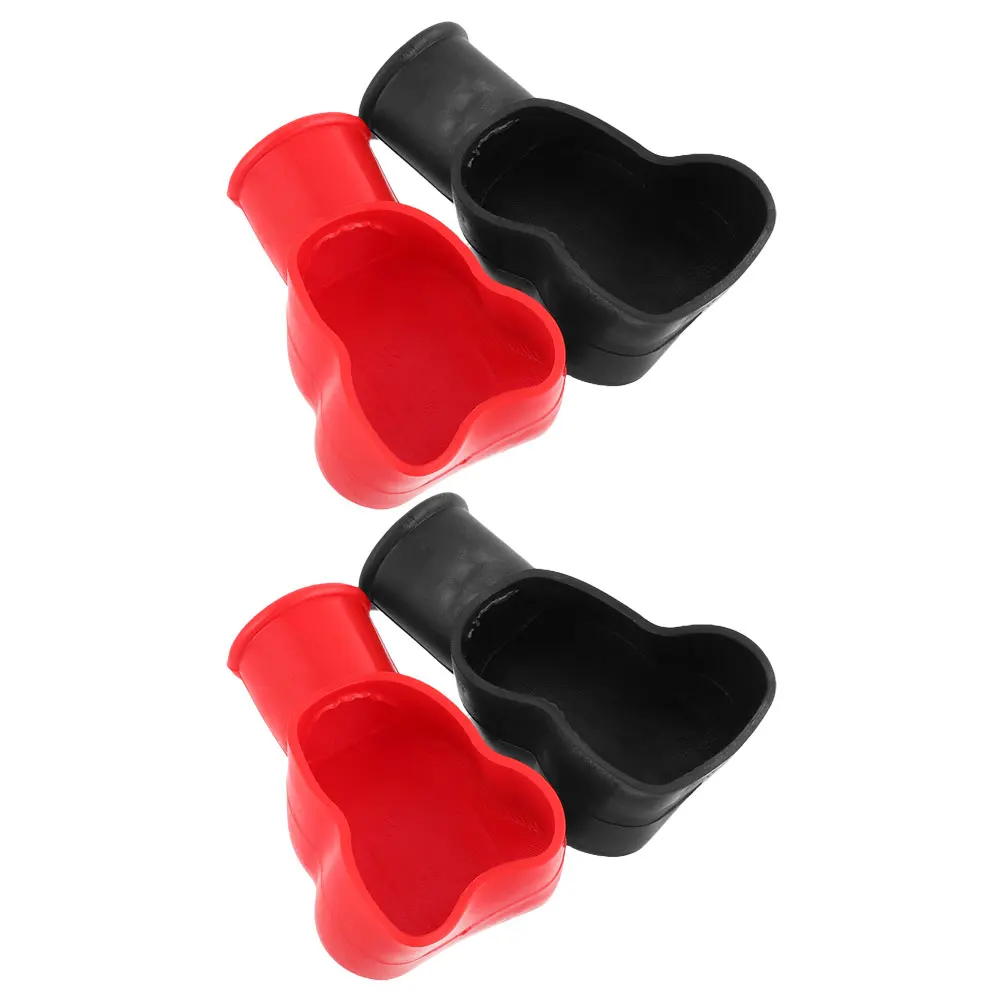 

2PairsBatteryTerminalCoversDurablePVCInsulatingCarBatteryProtectorCapsElectricCarChargerCoverBatteryProtectiveCarAudioWires