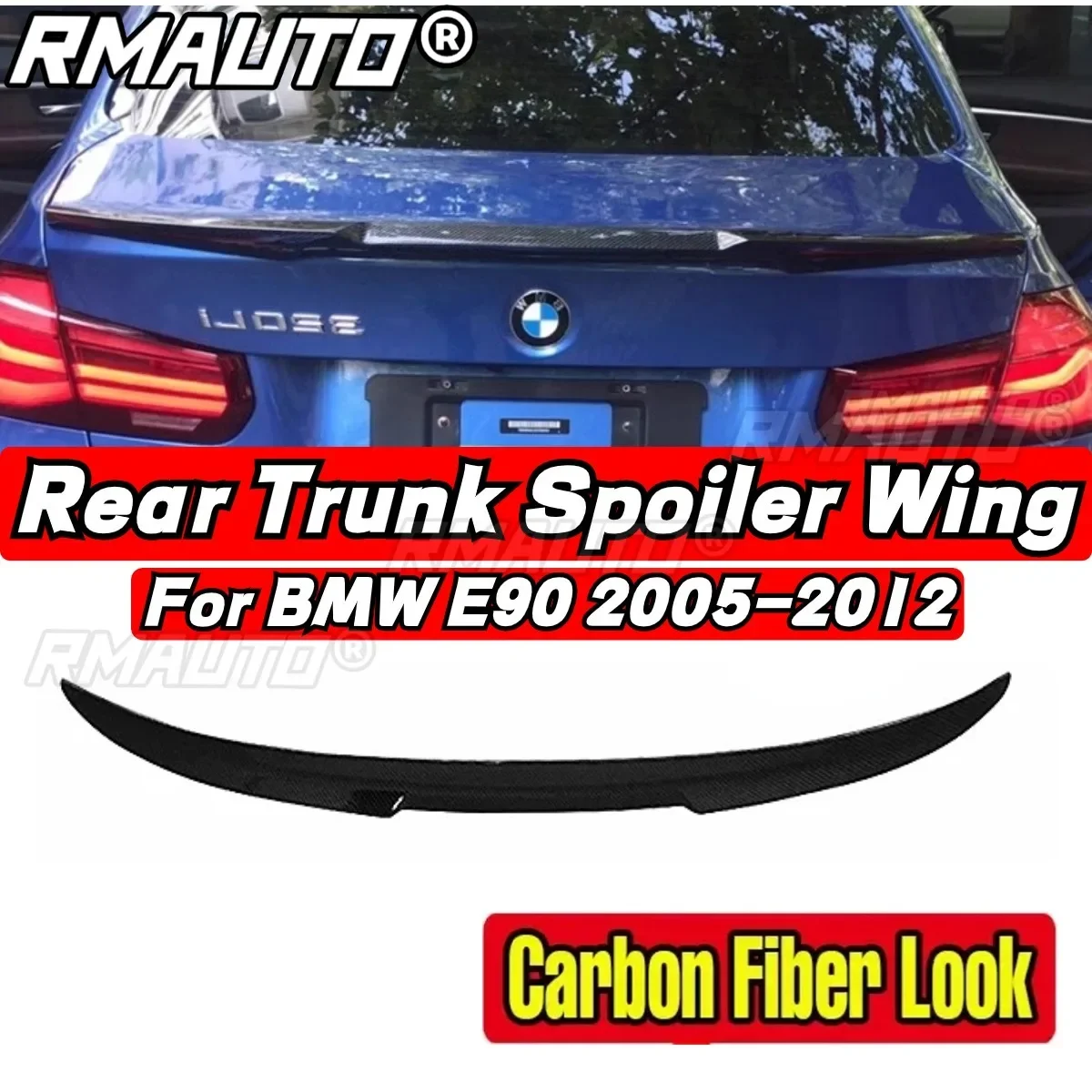 Car Rear Trunk Spoiler Car Rear Spoiler Wing Tunning Part For BMW 3 Series E90 M3 325i 328i 335i 330i Car Accessories