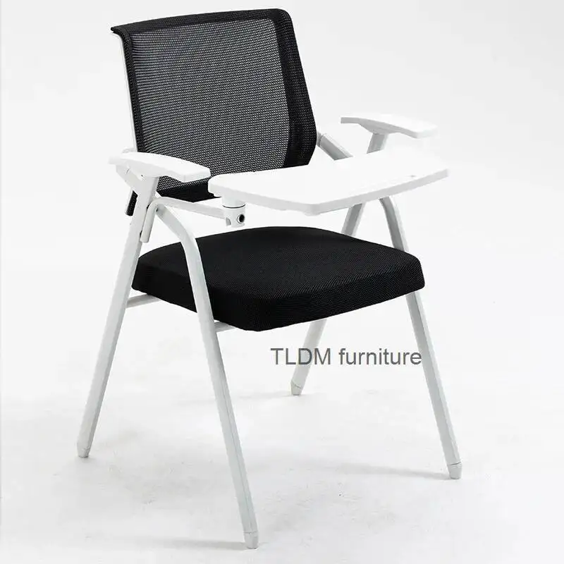 Simple Folding Student Training Staff Mesh De Office Chair Chair Meeting Cadeiras Writing Escritorio Board Office Furniture WKOC