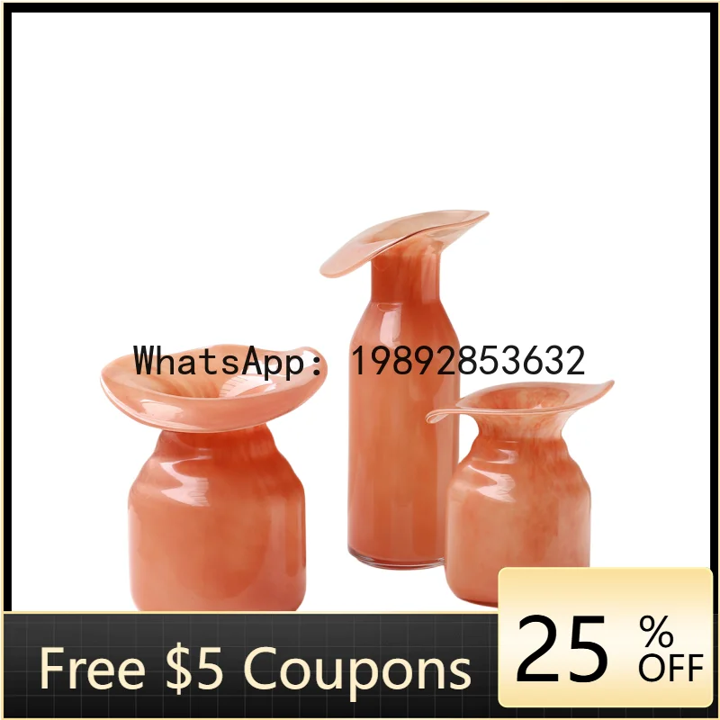 Glass Vase Wide-mouth Hydroponic Bottles Colorful Flower Vase Terrarium Flower Arrangement Accessories Home Decoration