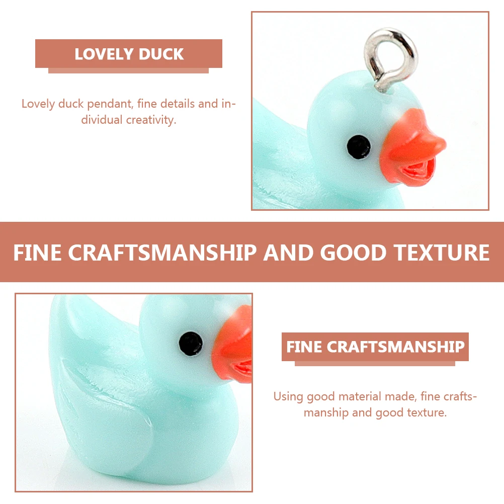 

30 шт., подвески в виде утки из смолы, подвески для изготовления ювелирных изделий, подвесной декор, аксессуары «сделай сам», уникальные украшения, тонкие детали