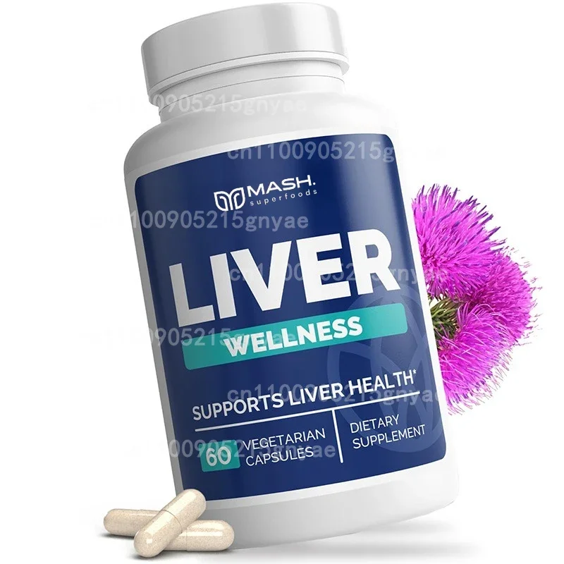 Liver Cleansing and Support for Repair, Containing Thistle, Milk Thistle, Dandelion Root, Beetroot, Milk Thistle -60 Capsules
