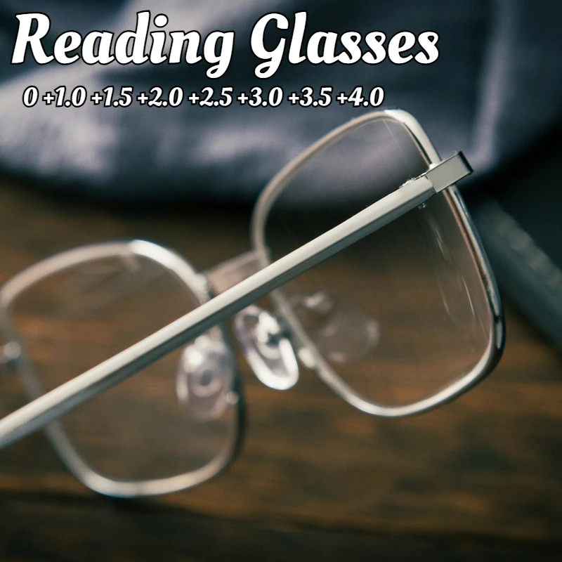 

Ultralight Clear Reading Glasses Anti Fatigue Presbyopic Square Full Frame Presbyopic Glasses Anti-scratch Diopter Eyeglasses