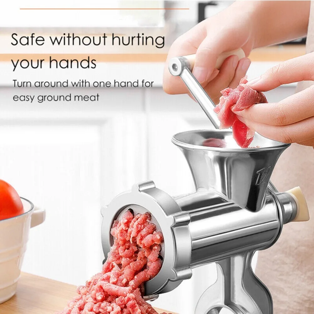 Durable Adjustable Meat Mincer Grinder Heavy Duty Hand Operated Noodles Grinder Multi-function Manual Filling Machine Kitchen