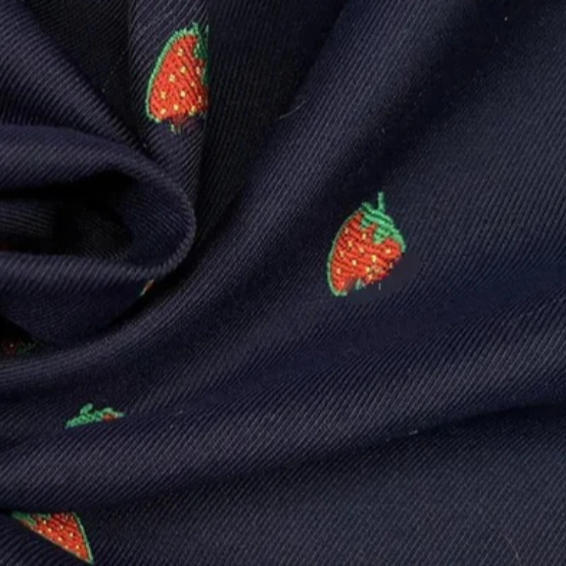 

Jacquard Brocade Fabric Small Pineapple Strawberry Spring and Autumn Suit Fashion Fabrics Diy Sewing Wholesale Cloth by Meter