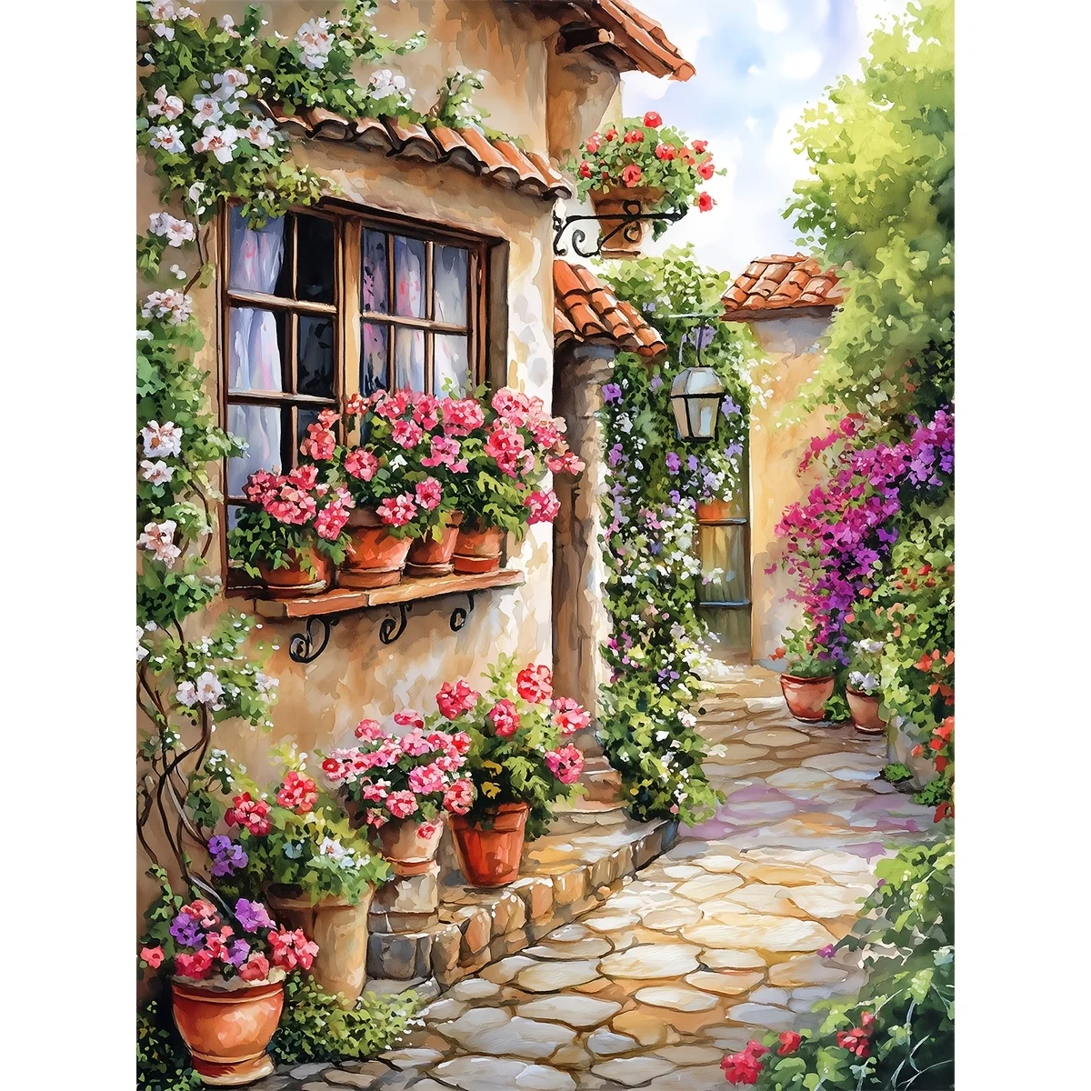 1 Set of 30x40cm-11.8x15.7-inch 11CT/14CT Printed Fabric Cross Stitch DIY Kit, Large Size, Gift Set view 5