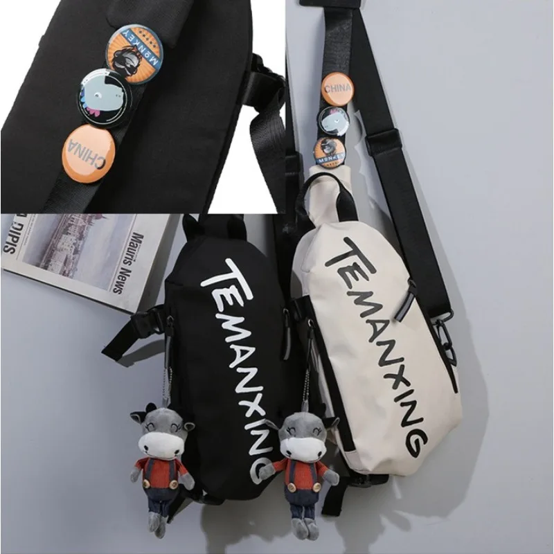 حقيبة صدر سام حقيبة ظهر كروس للرجال مقاومة للماء من قماش أكسفورد حقيبة كتف نسائية كاجوال للجنسين حقائب صغيرة