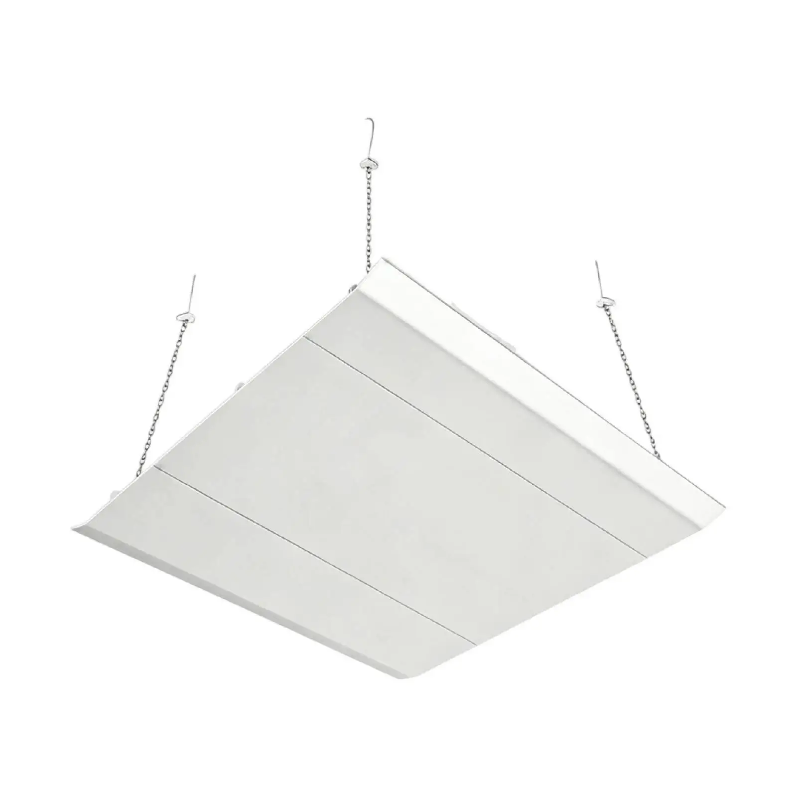 Square Overhead Air Conditioner Deflector for Ceiling Cassette Vent Anti Condensation Wind Guard White