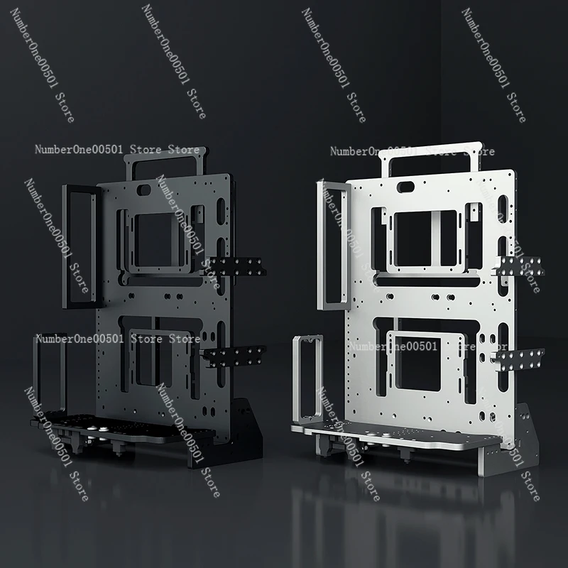 

Open Frame Computer Case Aluminum ATX MATX ITX Holder Water Cooling Support Large GPU Gaming Rig Clear Side Panel