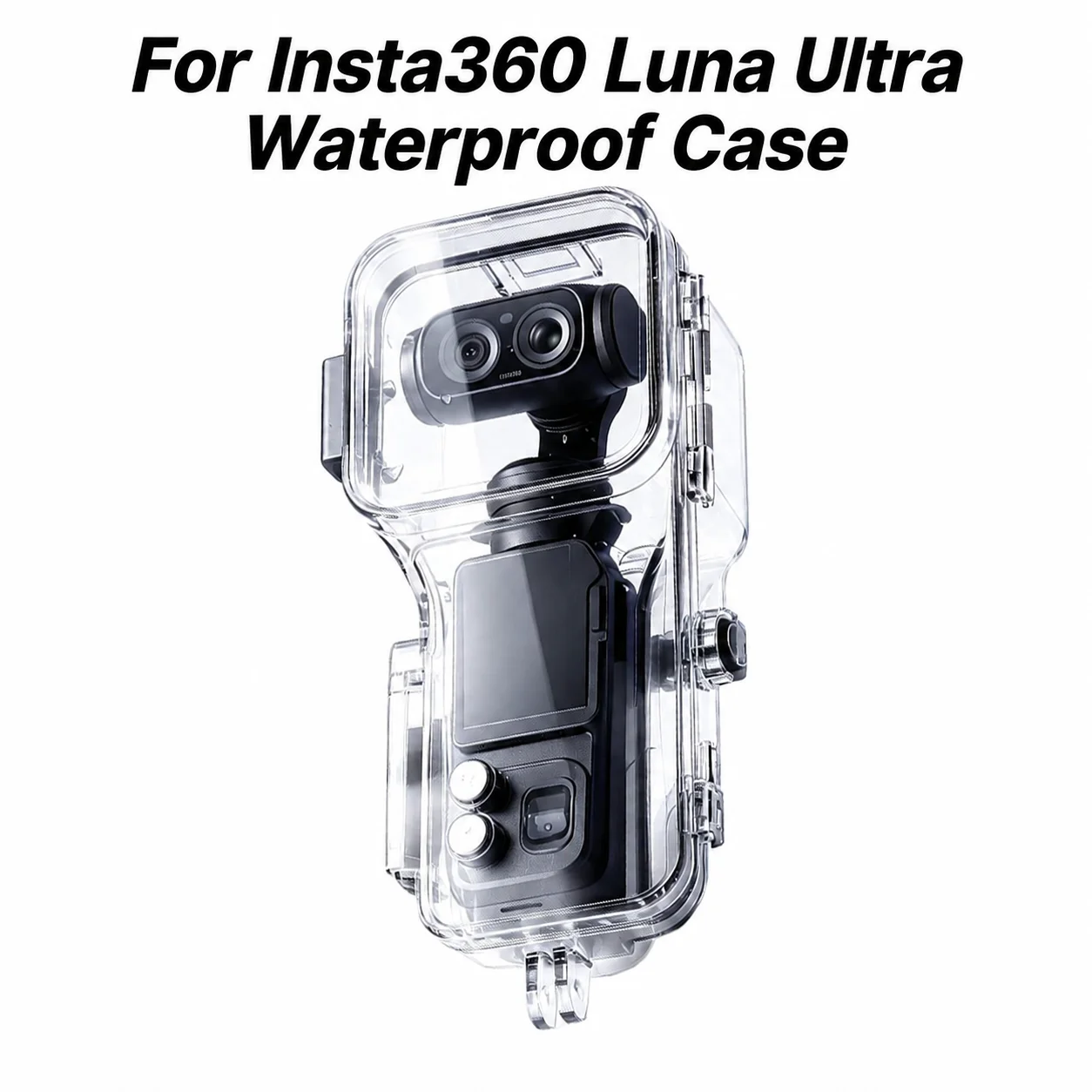 Dla Insta360 Luna Ultra Wodoodporna Obudowa do nurkowania na głębokości 60 m, Ochronna Osłona, Akcesoria do Kamer Sportowych Podwodnych