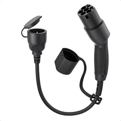 dé Adapter Type 2 to Schuko Socket Electric Car Charger Plug 16A  230V Chargers 60cm Cable for Charging Station EVSE ebike