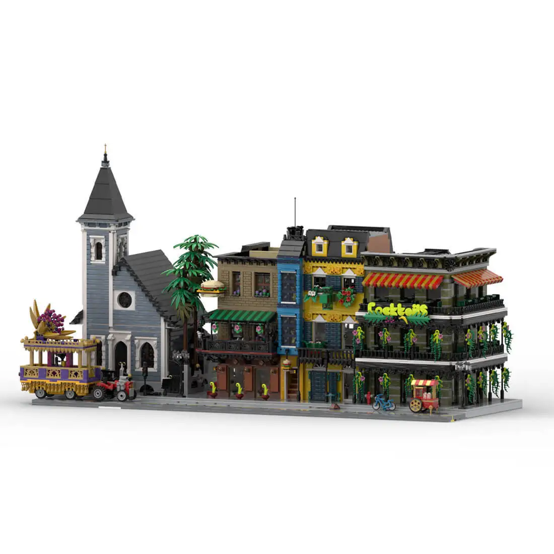 

Custom MOC-173996 French Quarter New Orleans Classic Architecture (15126PCS)