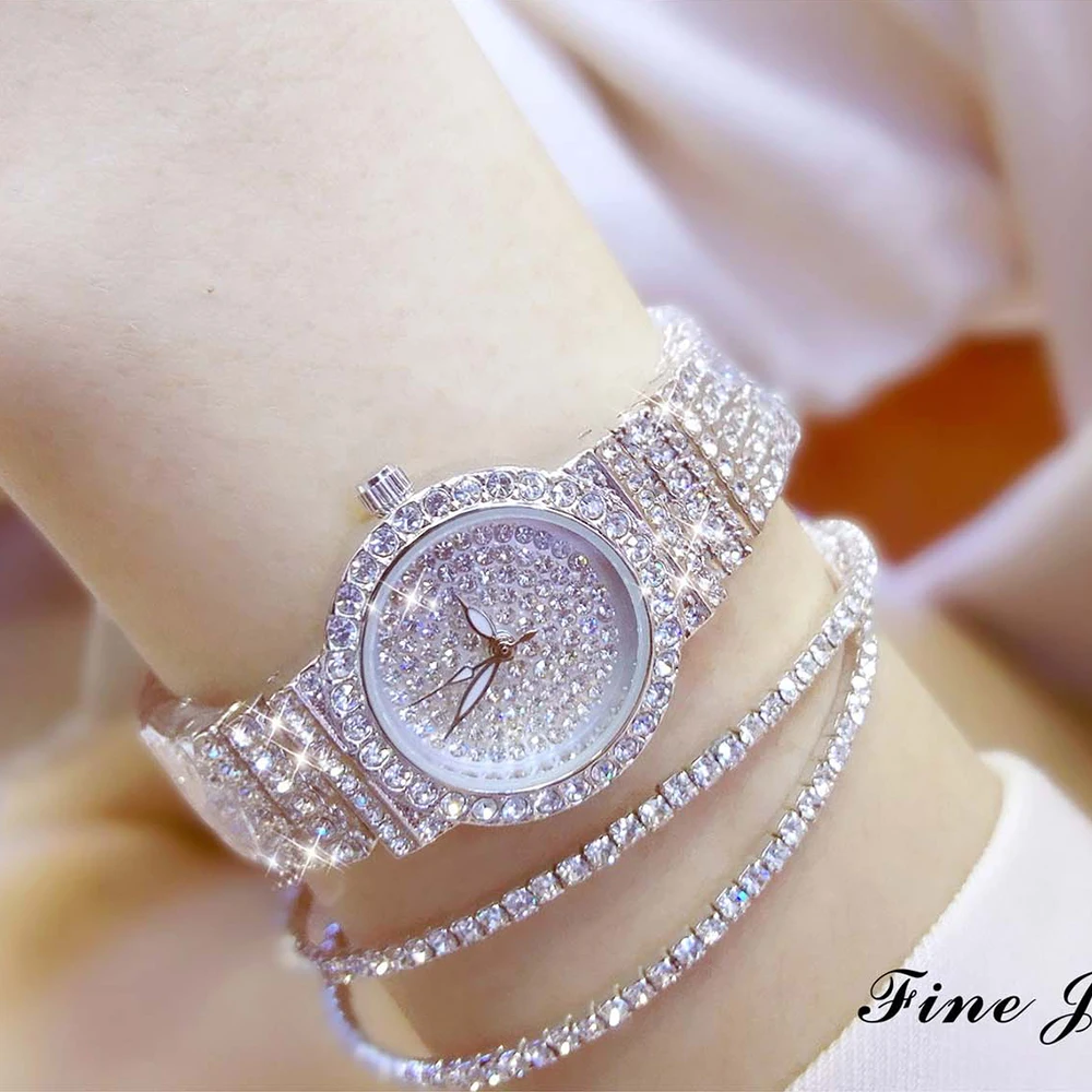 

BS Women's Quartz Watch Starry Sky Bracelet Full-Diamond Women's Watch Women's Fashion Watch Gift часы женские наручные FA1101