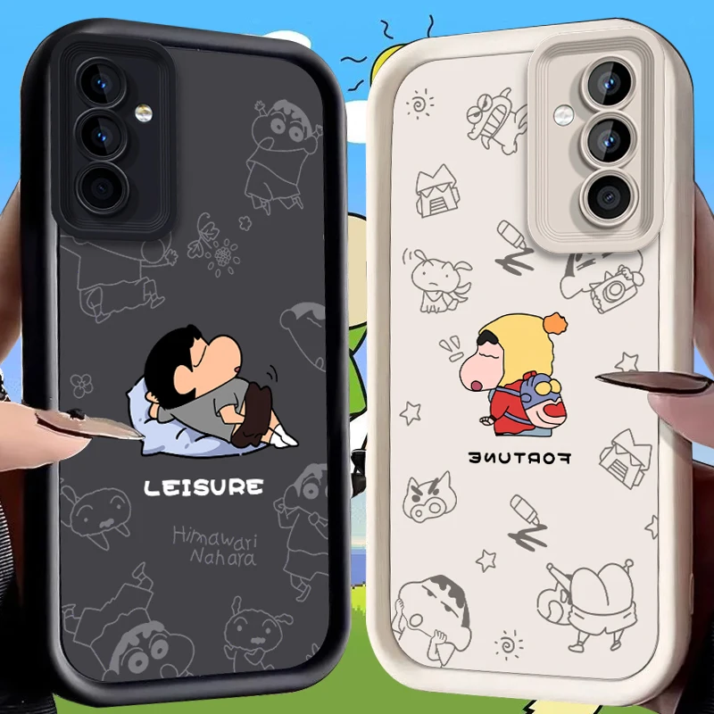 C-Crayon S-ShinChanสําหรับSamsung Galaxy S25 Ultra Plus S24 S23 S22 S21 S20 FE A73 A72 A71 A56 A55 A54 5G A52 A52S 4Gฝาครอบ