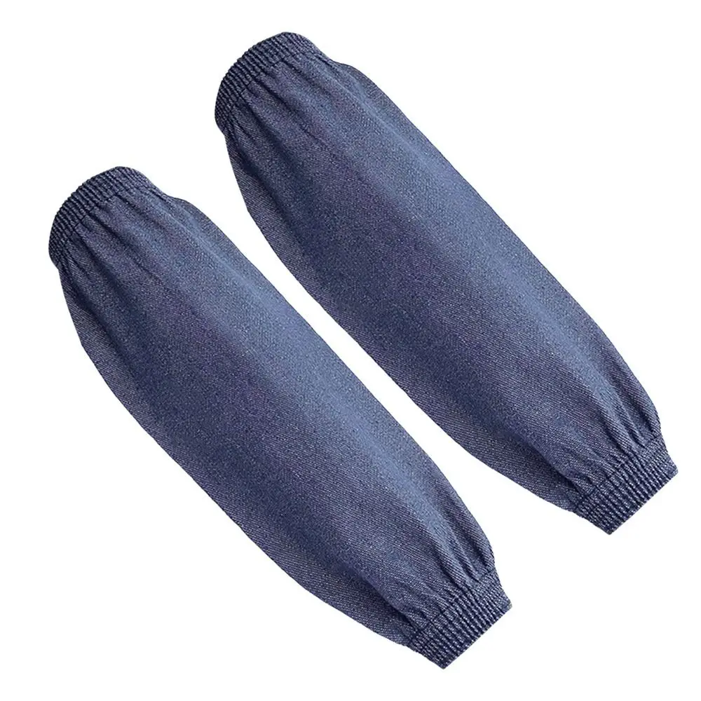 Dark Blue Arm Protective Sleeves Wear Resistant Antifouling Denim Lengthen Cuff Thickened Labour Protection Appliance