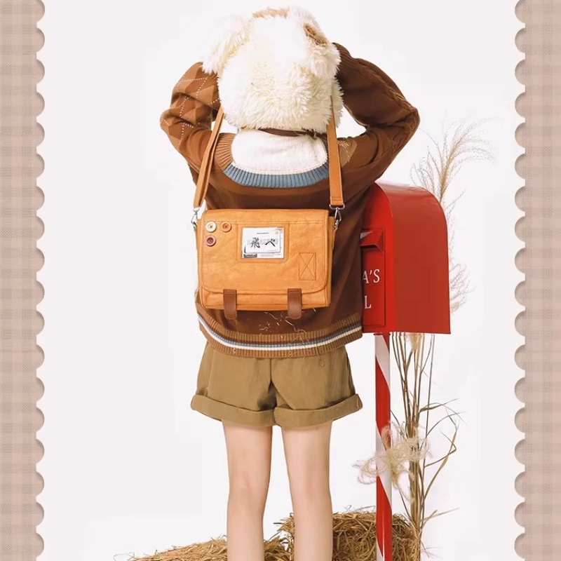 

Японская оригинальная маленькая сумка-барбатошка Millet Ltabag для женщин и студенток, сумка-мессенджер через плечо с 2D-комиксным принтом