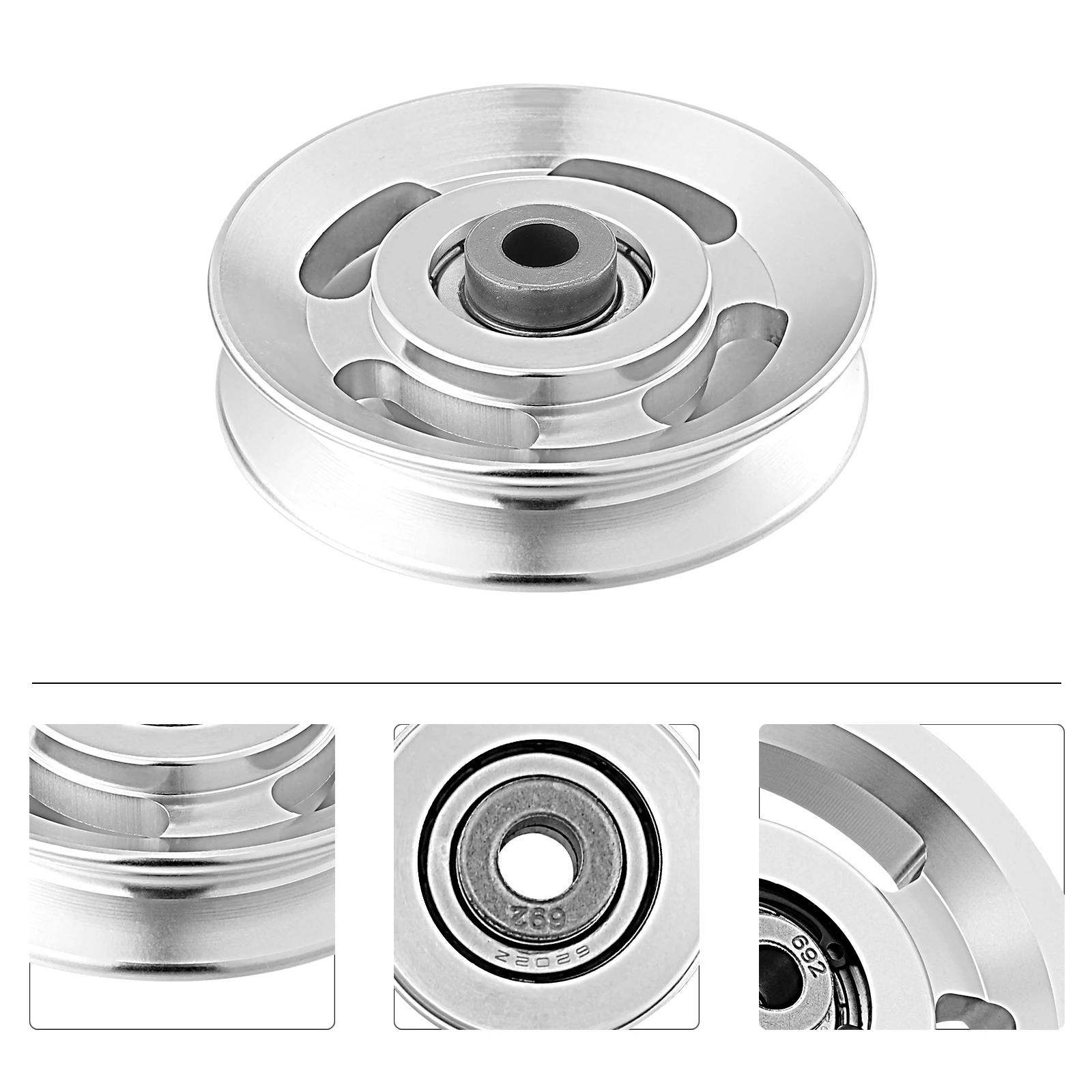 

Fitness Equipment Pulley Wheel 3.46inch Diameter Smooth Silent Gym Cable Machine Workout Accessories Replacement Part