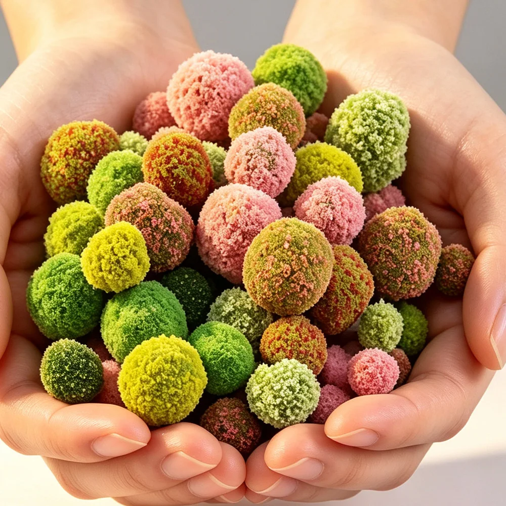 30Pcs Mixed Sizes&Colors Bushes Balls Mini Tree Balls Model Making Materials DIY Street Garden Sand Table Scene Diorama Kits