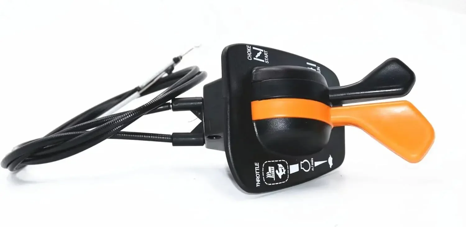 GY20948 Throttle Choke Cable for John Deere X140(100 Series) Lawn Mower Tractor GY20772 Throttle Cable with Twin Control Handles view 2