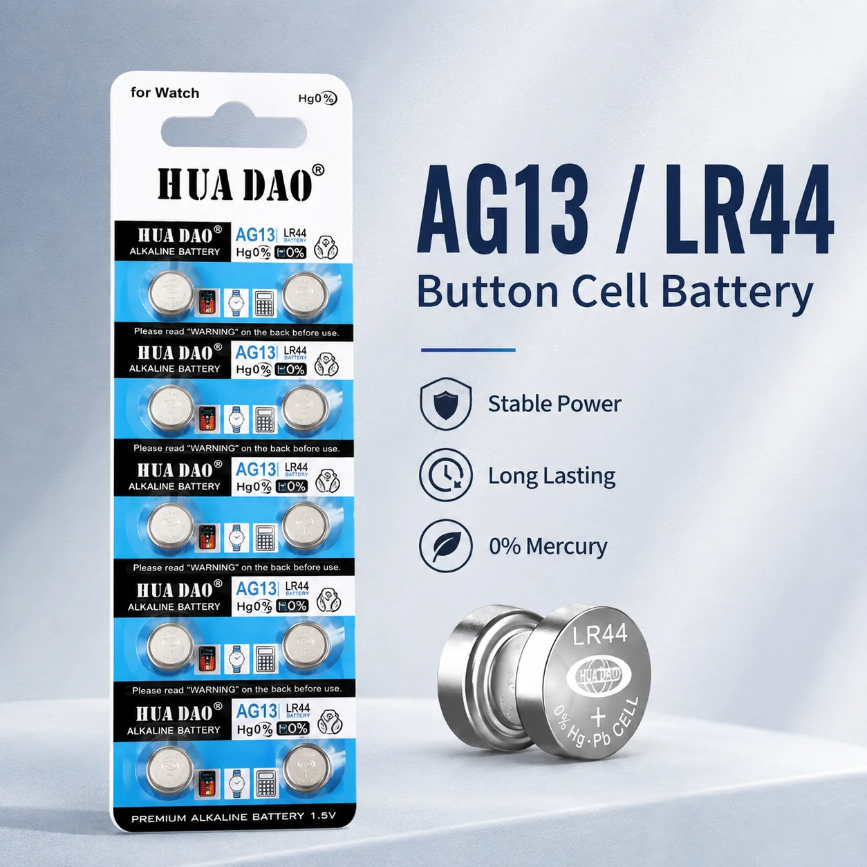 2-10PCS 1.55V AG13 LR44 SR44 Button Cell Batteries for Watches Toys Remote Controls L1154 RW82 SP76 A76 LR1154 GP7 Coin Cells