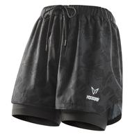 Veidoorn 2-in-1 Running Shorts Lightweight Breathable Quick-Dry Comfortable Athletic Workout Shorts with Inner Liner for Gym