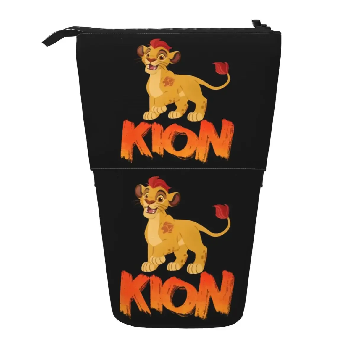 Lion Guard Kion Wende-Federmäppchen, Stifthalter, Aufbewahrung, große Aufbewahrungsbox für Stifte, Federmäppchen für Jungen und Mädchen, Schule