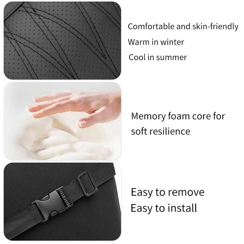 Car Neck Headrest Pillow Rest Head Support Cushion Lumbar For Hyundai N Line Tuscon NX4 I20 I30 I10 Sonata Elantra view 5