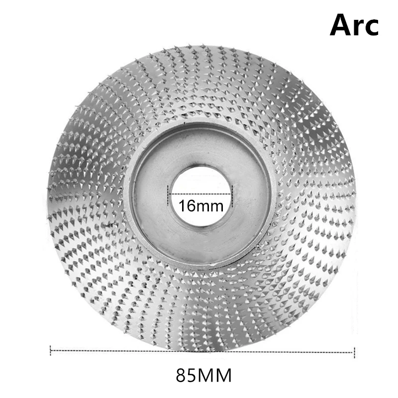 85mm Angle Grinder Wood Carving Disc Woodworking Sharpening Grinding Wheel Abrasive Tool Sanding Disc for 16mm Bore Grinder