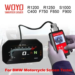 WOYO KOMBI Off-line Tester do BMW R1200 R1250 S1000 F750 F850 F900 C400, narzędzie diagnostyczne modułu ECU, tester ekranu wyświetlacza TFT