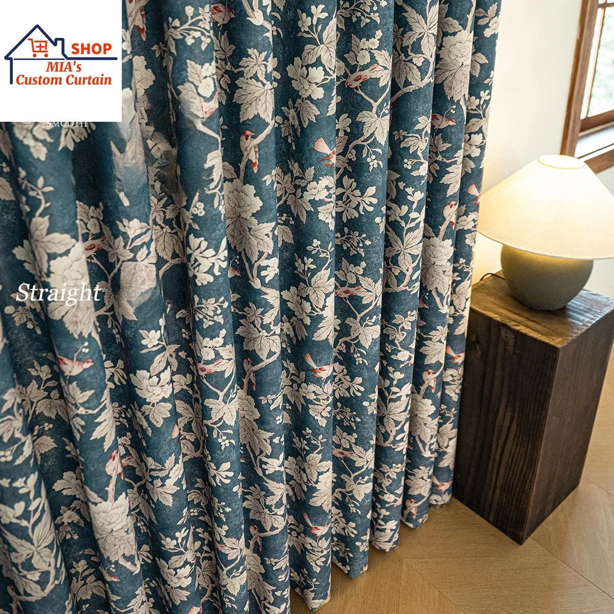 Custom Size French Mid-century Style Curtains, Fully Blackout, Bedroom, Living Room, Balcony, High-end Downton Abbey Chenille