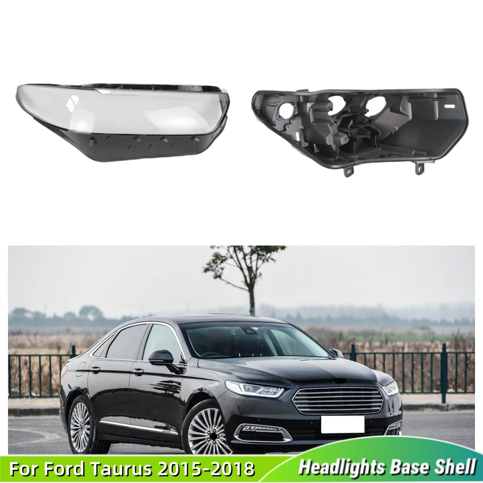 For Ford Taurus 2015 2016 2017 2018 Auto Accessory Car Base Head Lamp Shell Headlamp Base Fixing Bracket Glass Lamp Cover