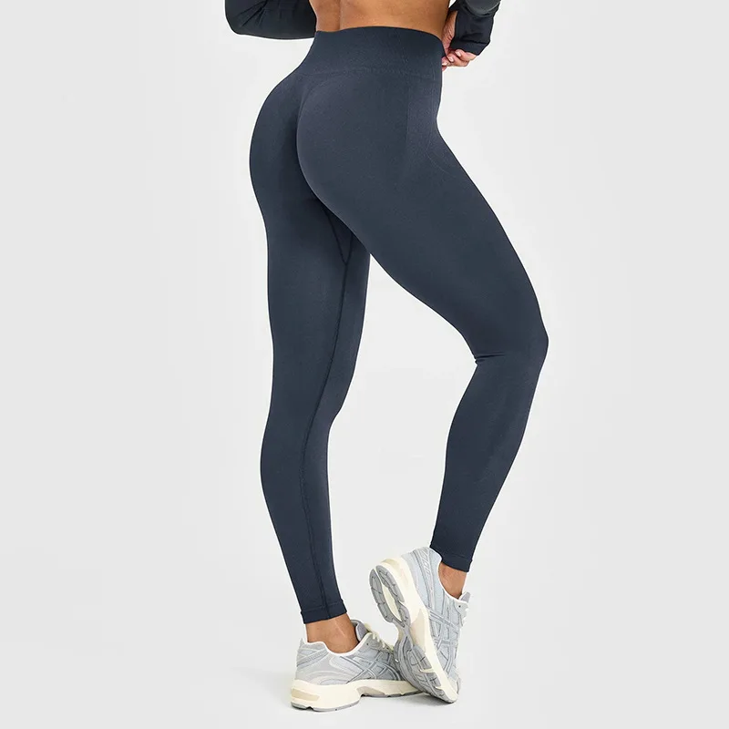 ENYFD EnhanceLift Seamless Leggings Women's Seamless Yoga High Stretch Sports Tummy Tights Anti-Squat Fitness Wear Training Wear