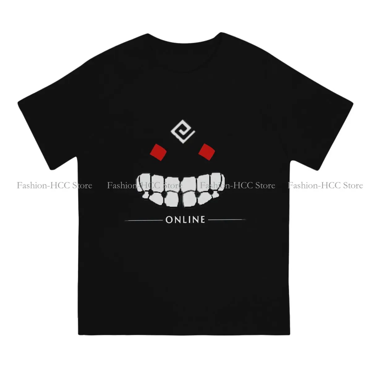 Online Game Round Collar TShirt Black Desert Basic Polyester T Shirt Men Clothes