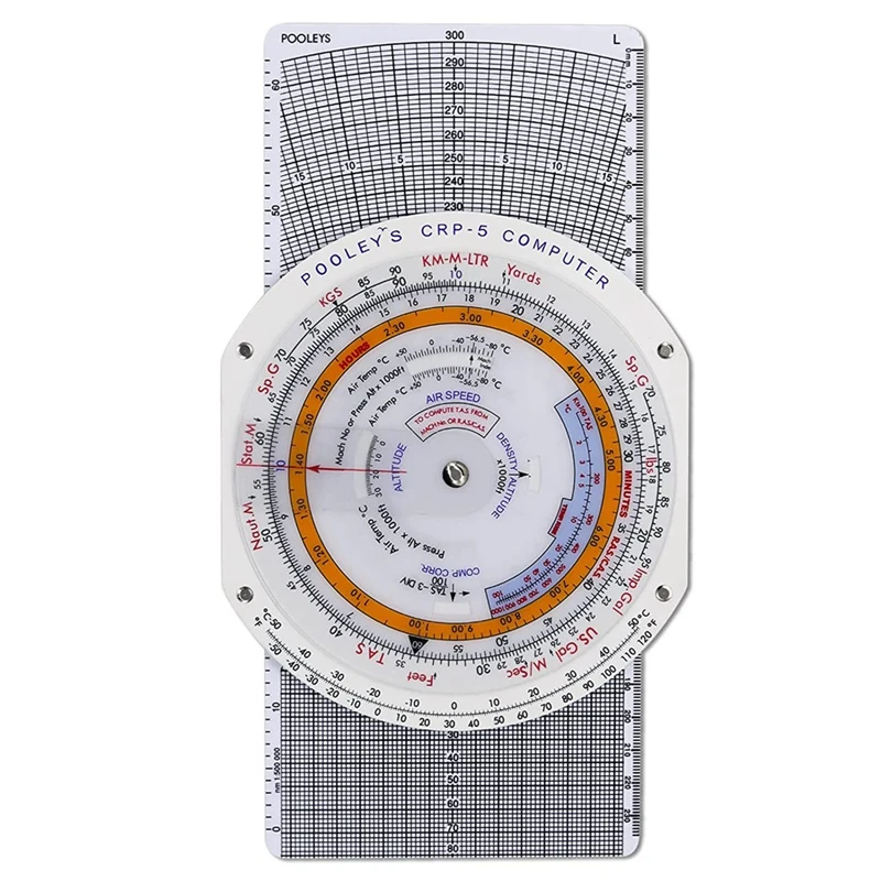 

E6B Flight Computer Aviation Plotter Circular Slide Rule Used In Aviation Flight Training