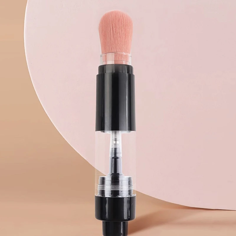 Hervulbare poederborstel Cosmetische poederborstels Multifunctionele push-on spraypoederborstel Foundation Blush Brush Makeup Tools