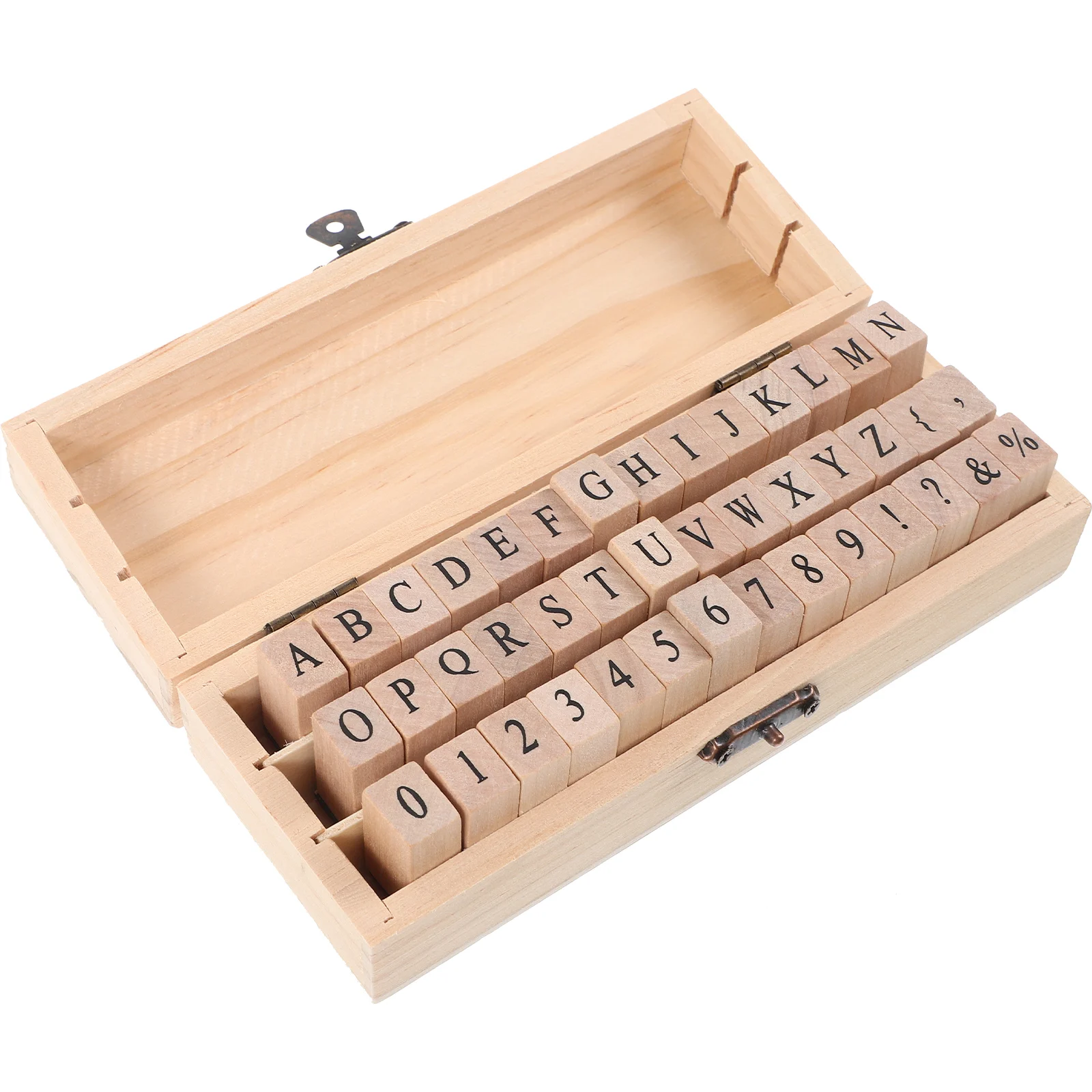 

1 Set Of Wooden Diy Retro Alphabet Craft Delicate Journaling Stamp Set For Scrapbooking Handmade Cards Gift Bags Wood Craft